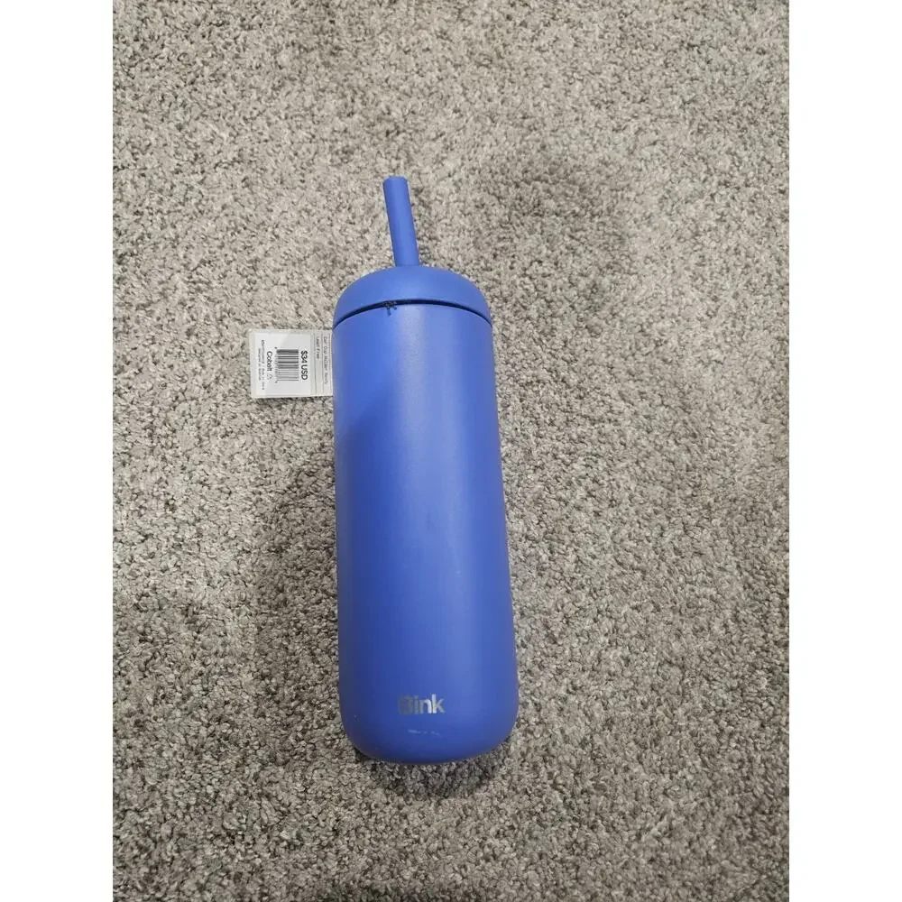 21 Oz Bink Water Bottle With straw